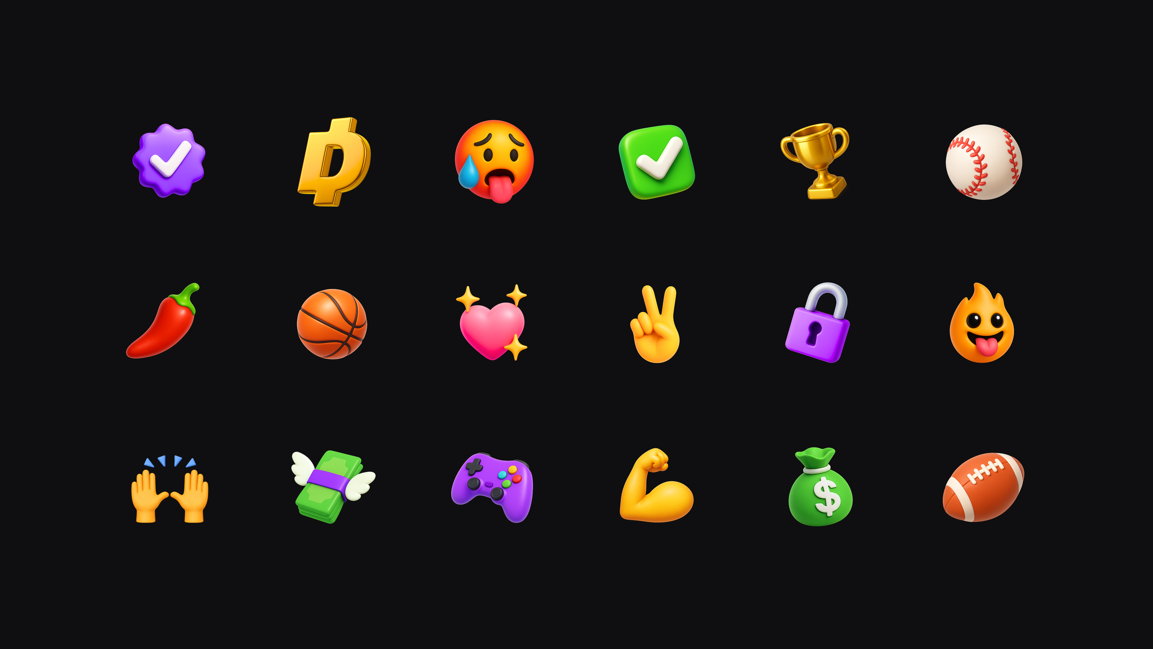 Custom emoji icons capturing the energy of sports betting communities.